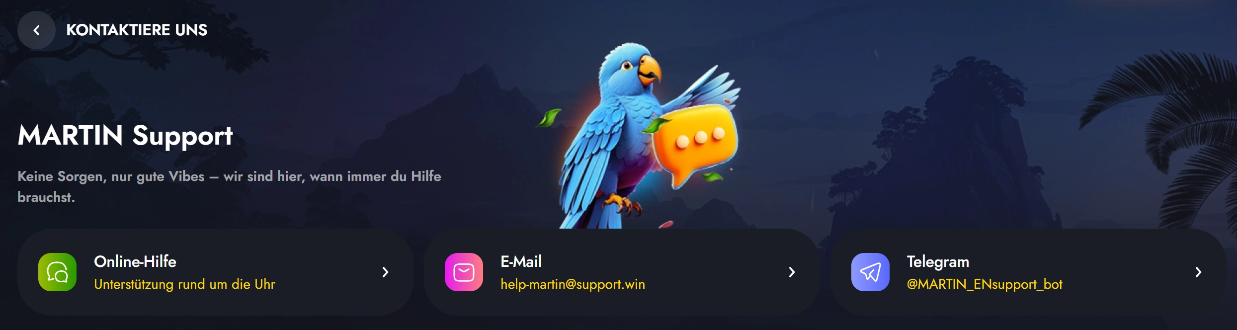 Martin Casino Kundensupport